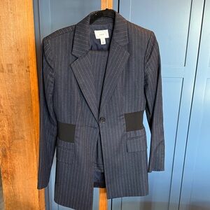 Lewitt navy pinstripe suite.  Like new.